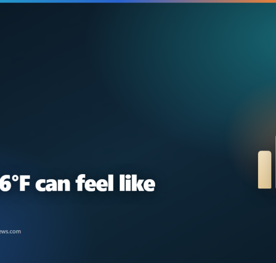 Sky4News graphic: why 96F can feel like 137F, with a rising heat scale